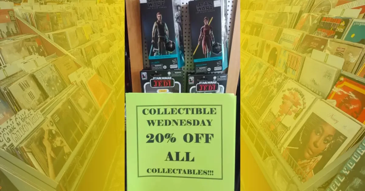 20% Off Collectables On Wednesdays!