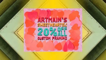 20 percent off custom framing all February